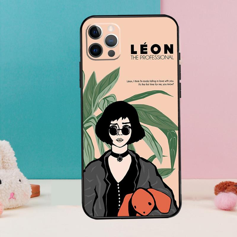 Leon The Professional Phone Case For iPhone 17 Air 16 15 14 13 11 12 Pro Max 12 13 mini 15 16 Plus 16e Cover Coque