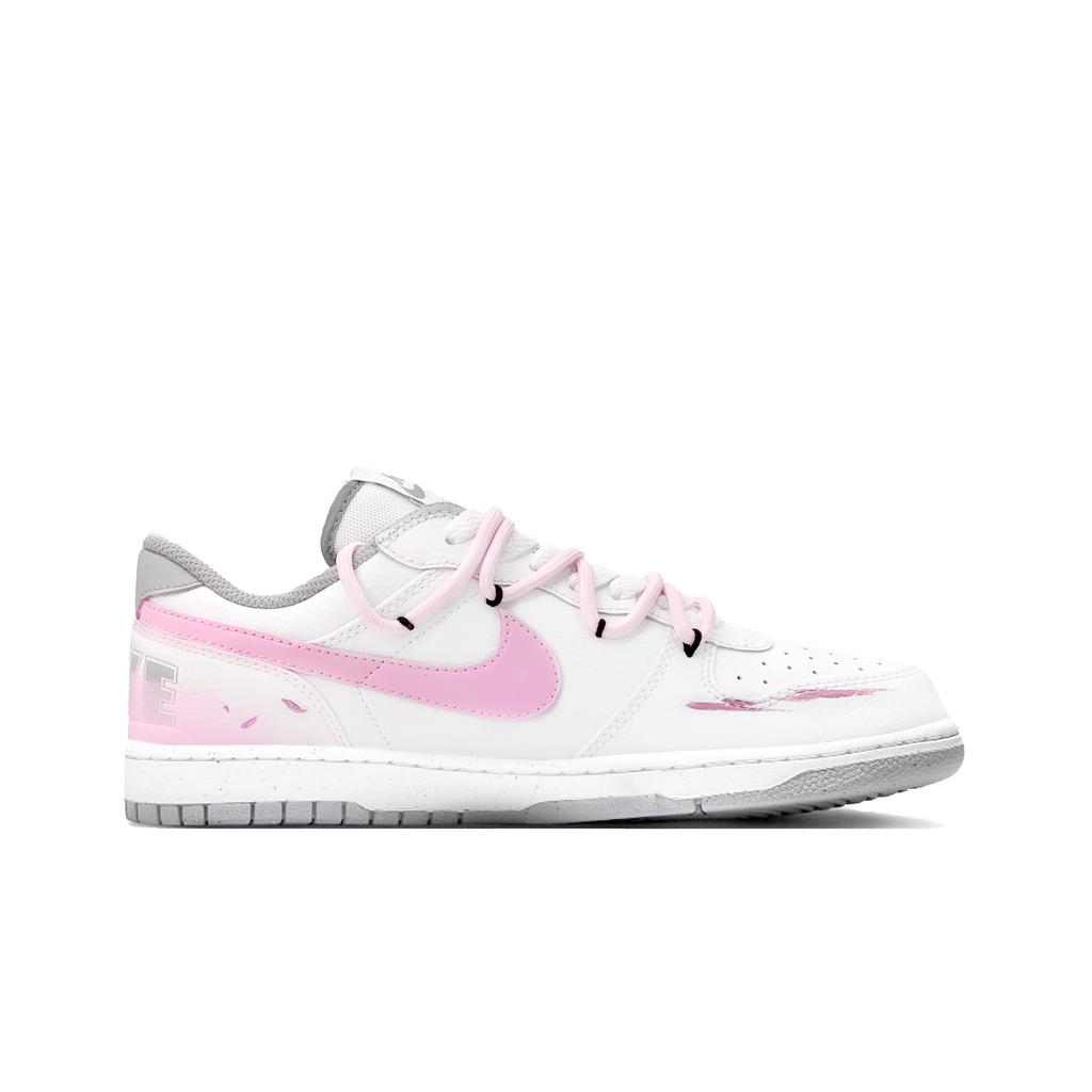 Nike Pantofi Skateboard Bărbați Florali Mari, Ușori, Rezistenți la Abraziune, Partea Joasă, Piele, Roz 355152-106(Echipa1640-)