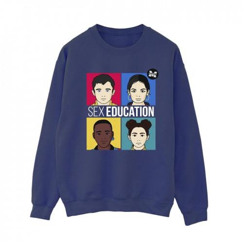 Netflix Womens/Ladies Sex Education Teen Illustrated Sweatshirt