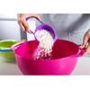 10 Pcs/set Rainbow Mixing Bowls Nesting Bowls Stackable Measuring Cups Sieve Strainer Multifunctional Colander Salad Baking Tool