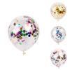 Globo de Confeti Vibrante de 12" Látex Helio Perfecto Para Cumpleaños Bodas Fiestas Memorables