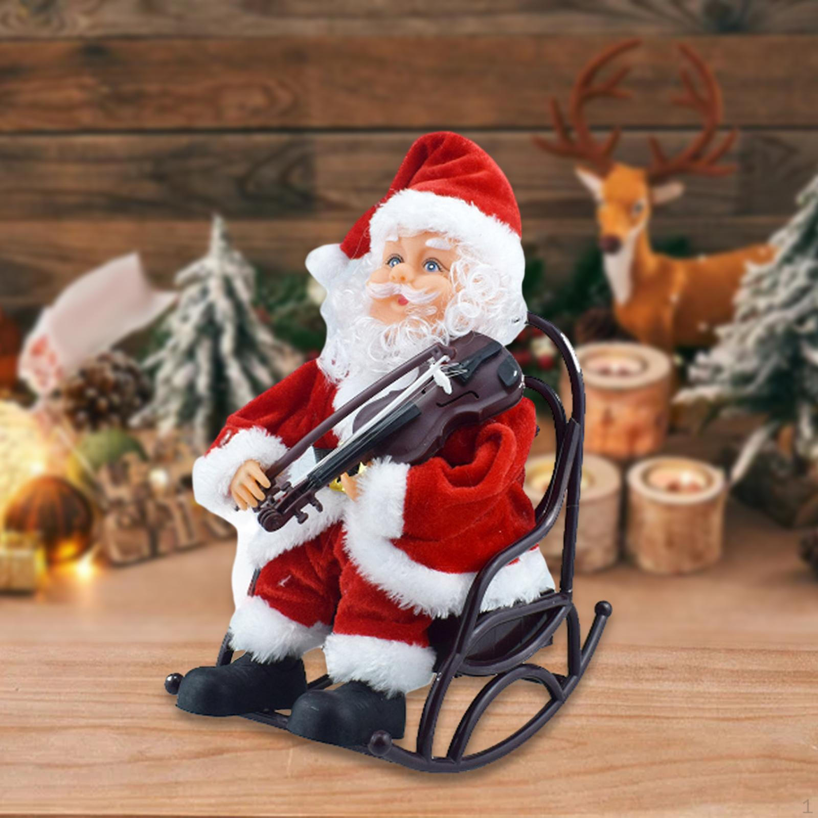 

Рождественские украшения Санта-Клауса, электрическая статуя, камин, офисная Коллекционная скульптура, автомобиль