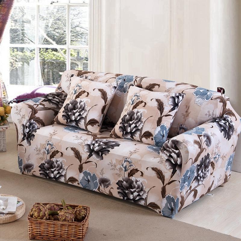 Elastic Sofa Cover Spandex Slipcovers Sofa Cover for Living Room Universal All-inclusive Sectional Couch Cover 1/2/3/4 seater