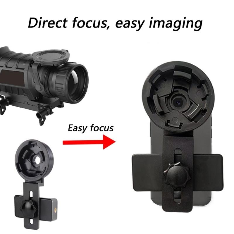 Telescope Phone Mounting Bracket Fast Release Mechanism Broad Device Compatibility Secure Grip Design Travel Friendly