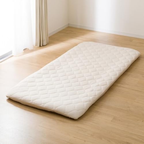 Nitori Box Pad, Organic Cotton Blend, OG2 T01 NF, Semi-Double Size, Beige, NITORI 7566772