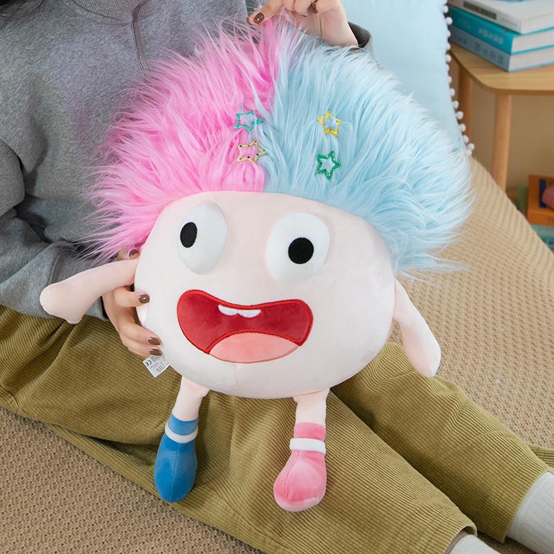 Unique Googly-eyed Plush Doll Adorable Ugly Cute Crazy Hair Stuffed Toy