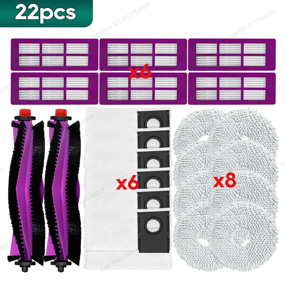 Compatible for Eureka J15 Max Ultra Accessories Main Brush Hepa Filter Dust Bag Mop Cloth