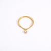 New Ring Star Fall Fingertip Versatile Exquisite Gold Chain Single Pendant Ring Light Luxury Niche Design High-end Jewelry