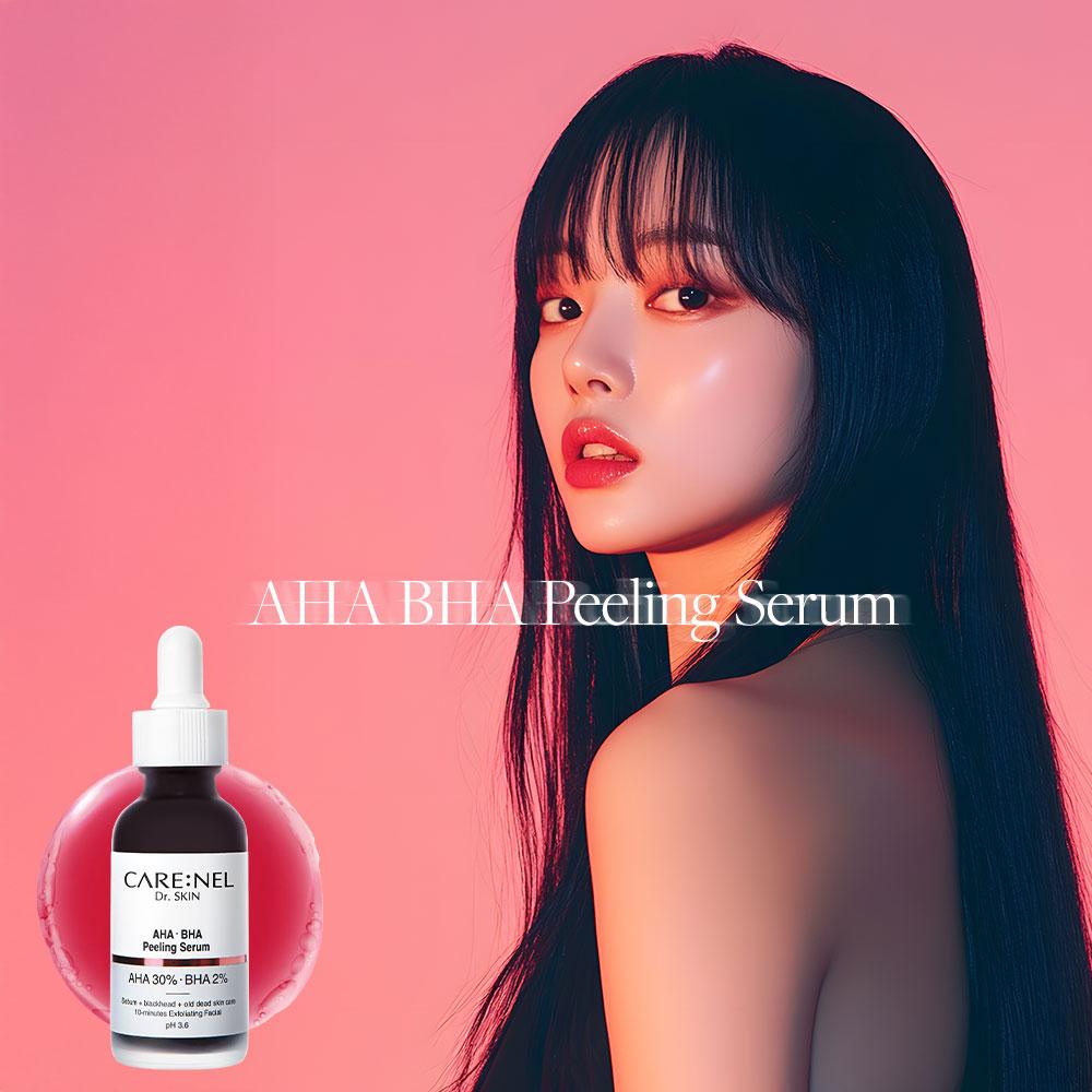 CARENEL AHA 30%+ BHA 2% peelingové sérum 30ml Pore Care Sebum Blackhead Old Dead Skin Exfoliační pH3,6