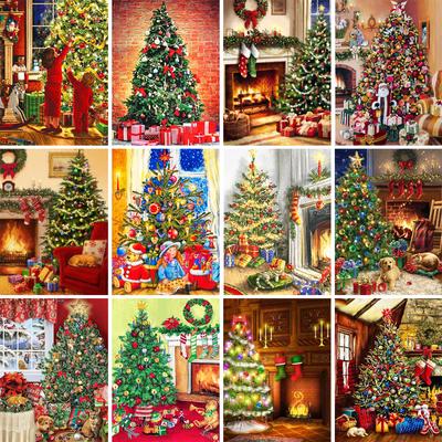 5D DIY Diamant Malerei Weihnachtsbaum Strass Bild Kreuzstich Kit voller Diamant Stickerei Geschenk Mosaik Home Dekoration