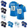 Los Angeles Chargers NFL Football Jersey Herbert 10 Bosa 97 Short Sleeve Cotton V-Neck Unisex Sportswear Fall