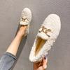 Women Fur Boots Cotton Slippers Women Winter New Style Bag Heel Home Warm Non Slip Plush Cotton Shoes For Women Wearing Outside