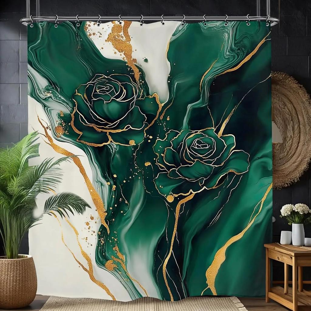 Funny Skeleton Skull Bathroom Shower Curtain Black White Hilarious Man Cool Polyester Fabric 12 Plastic Hooks Waterproof Decor