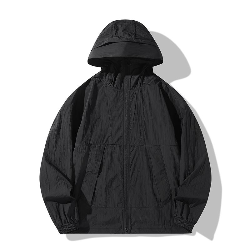 

Mountain Series UV Protection Jacket with Detachable Brim - Men s & Women s Windproof, Waterproof Skin Coat M