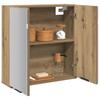 Bathroom Mirror Cabinet Artisan Oak Finish 64 X 20 X 66.5 Cm Particleboard