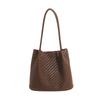Borsa Tote Grande Intrecciata con Tracolla Lunga e Design Spazioso Perfetta per la Spesa Quotidiana e le Uscite