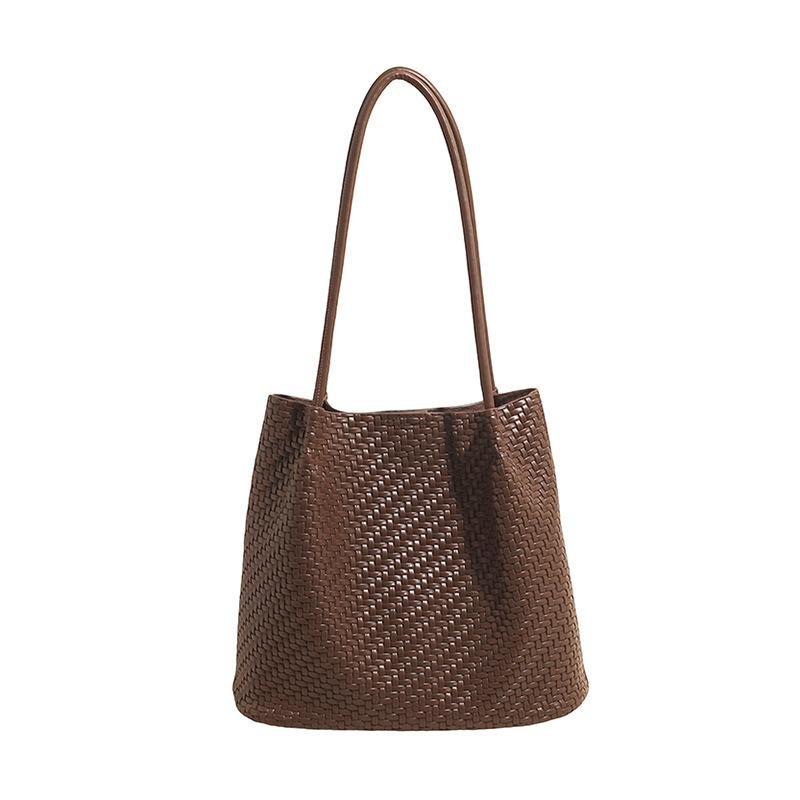 Borsa Tote Grande Intrecciata con Tracolla Lunga e Design Spazioso Perfetta per la Spesa Quotidiana e le Uscite