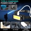 USB Rechargeable Headlamp Portable LED Headlight Built-in Battery Waterproof Head Flashlight Hiking Camping Head Front Torch