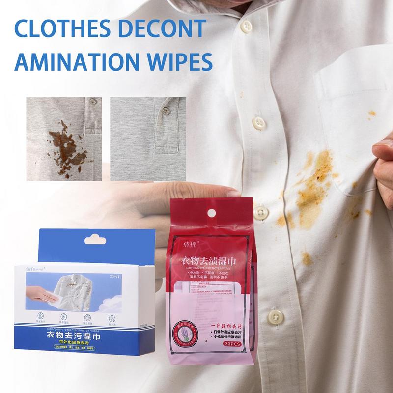 Lingettes de nettoyage durables Décontamination des vêtements Lingettes jetables Haute performance Lingettes détachantes rapides Nettoyant pour vêtements