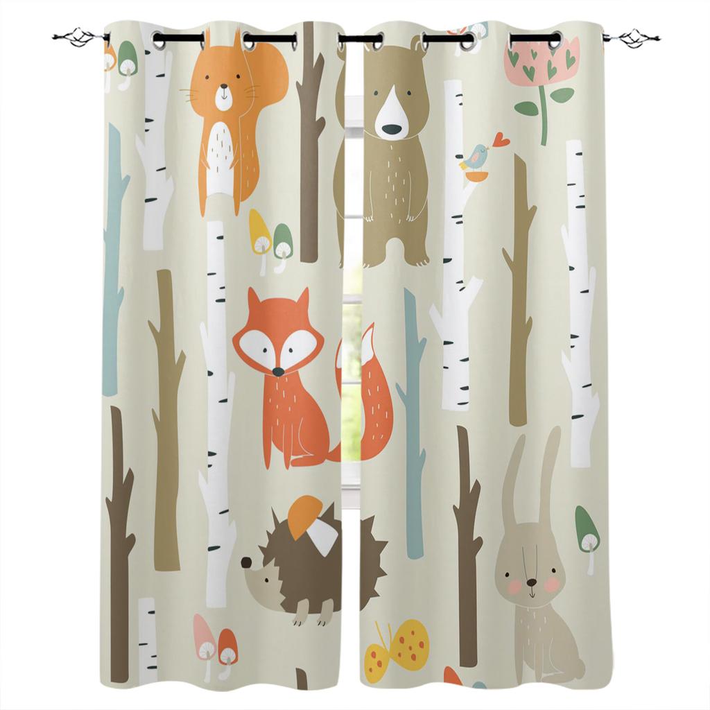 Cute Cartoon Dinosaur Curtains For Window Treatment Drapes Window Curtains For Living Room Bedroom Blinds Kids Room Home Decor