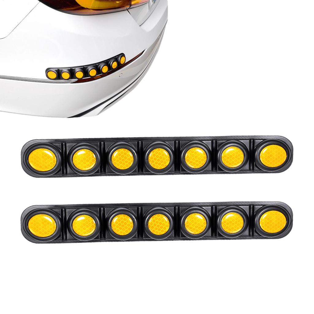 2 Pieces Foldable Reflective Car Stickers Reflective Anti-collision Strips Warning Reflective Stickers Thickened Protection