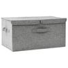 Storage Box Fabric 50 x 30 x 25 cm Gray