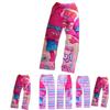 Trolls Girls Cartoon Print Long Pants With Polyester Fabric For Daily Playwear