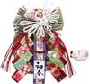 Osaka Choseido New Year's Decoration: Shimenawa (sacred Rope), Stylish Entrance Wreath, with Hook, Approximately 30cm Tall, Crane and Spring Wreath De