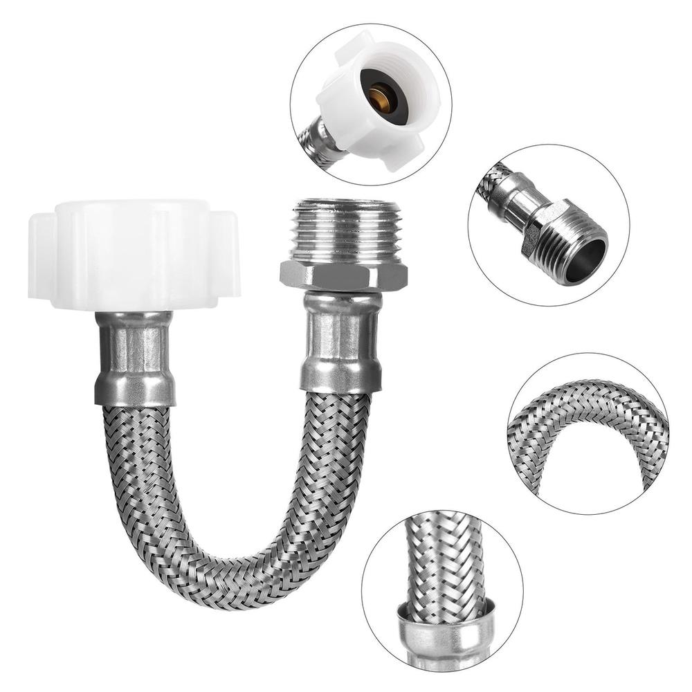 

Ballcock 7/8 Female 7/8 Male Connector Hose Extension Toilet Supply 6inch