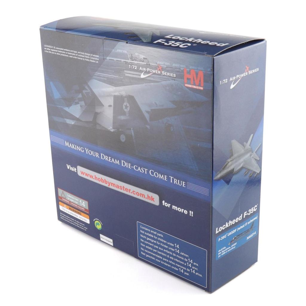 Hobby Master 1/72 Scale JASDF F-35C Fighter w/ASM-3 8th Squadron 49-8759 Diecast Model Airplane HA6214 Military Aircraft
