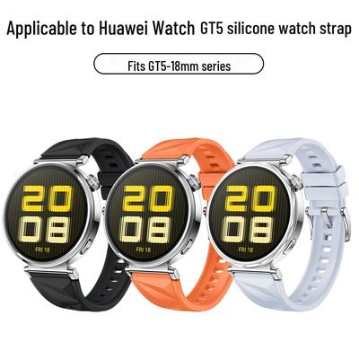 Cinturino per Orologio in Silicone Monocromatico Stile Originale 18mm per Huawei Watch GT 5, da Donna 41mm