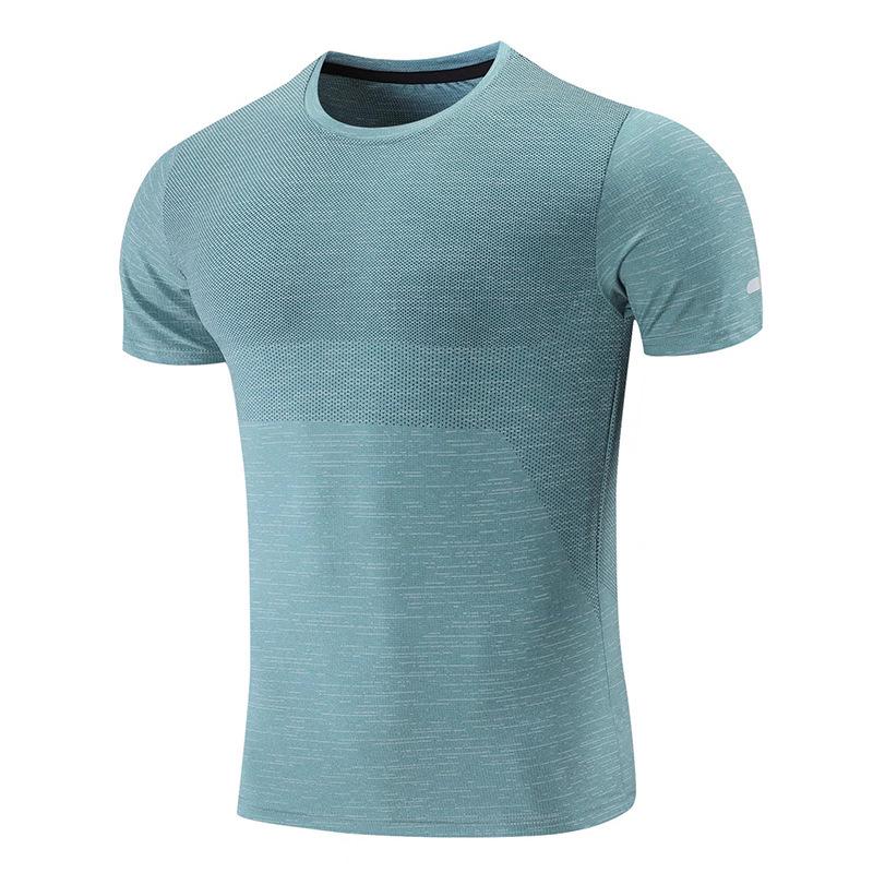 Men’s Quick-Dry Short Sleeve Athletic Top - 2024 Summer Fitness & Running Wear, European & American Style