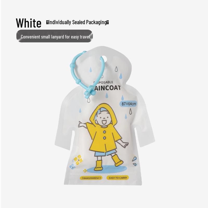 Disposable Full-Body Raincoat for Primary School Kids - Boys & Girls