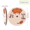 Wooden Circle of Fifths Wheel 12cm Guitar Chord Theory Tool