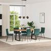 VidaXL Dining Chairs Set of 6 Dark Green Velvet 3315654