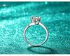 VENTFILLE 100%   CopperMoissanite Ring Diamond 0.3/1CT D Color For Women Engagement Wedding Band Jewelry