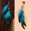 1PC Ethnic Style Decorative Tassel Secure-Grip Clip Natural Hairpin Lightweight Hair Bohemian Feather Delicate