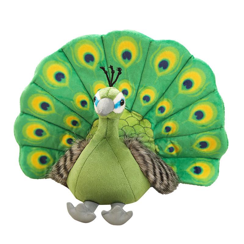Peacock Plush Toy Doll - Zoo Souvenir for Kids