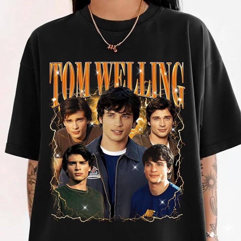 

Comfort Colors Tom Welling Vintage 90s Bootleg Unisex T-Shirt, Retro TV Series Unisex T-Shirt S