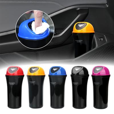 Auto Door Seat Back Visor Trash Bin Auto Organizer Storage Box Car Trash Can Garbage Rubbish Holder Car-styling