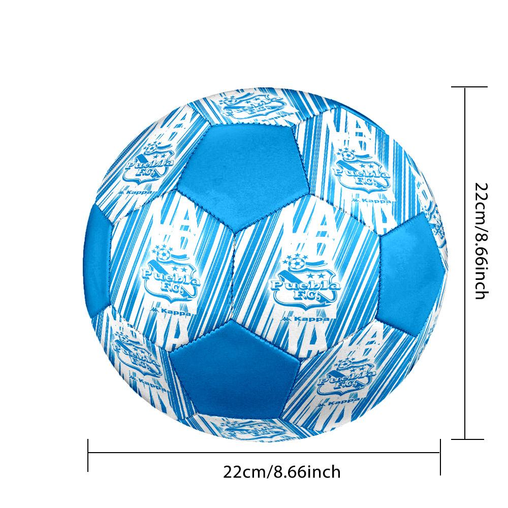 Puebla Indoor Soccer Ball Colorful All Ages Size 5 Machine Stitched PVC Competition Ready Durable High-Bounce