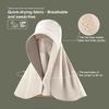 Sun Beach Barrel Hat Extended Brim Protection Hat with UV Protection