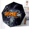 Game On: Space Adventure Sticker DecalUmbrella, Portable 3-Fold Compact Umbrella for Men & Women Gift