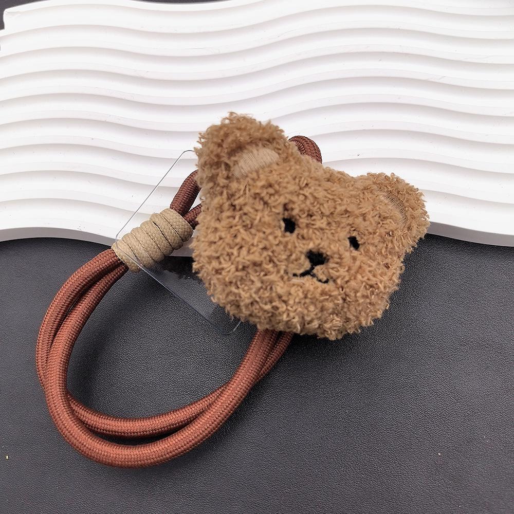 Autumn/Winter Cute Bear Plush Wristlet Phone Case & Lanyard