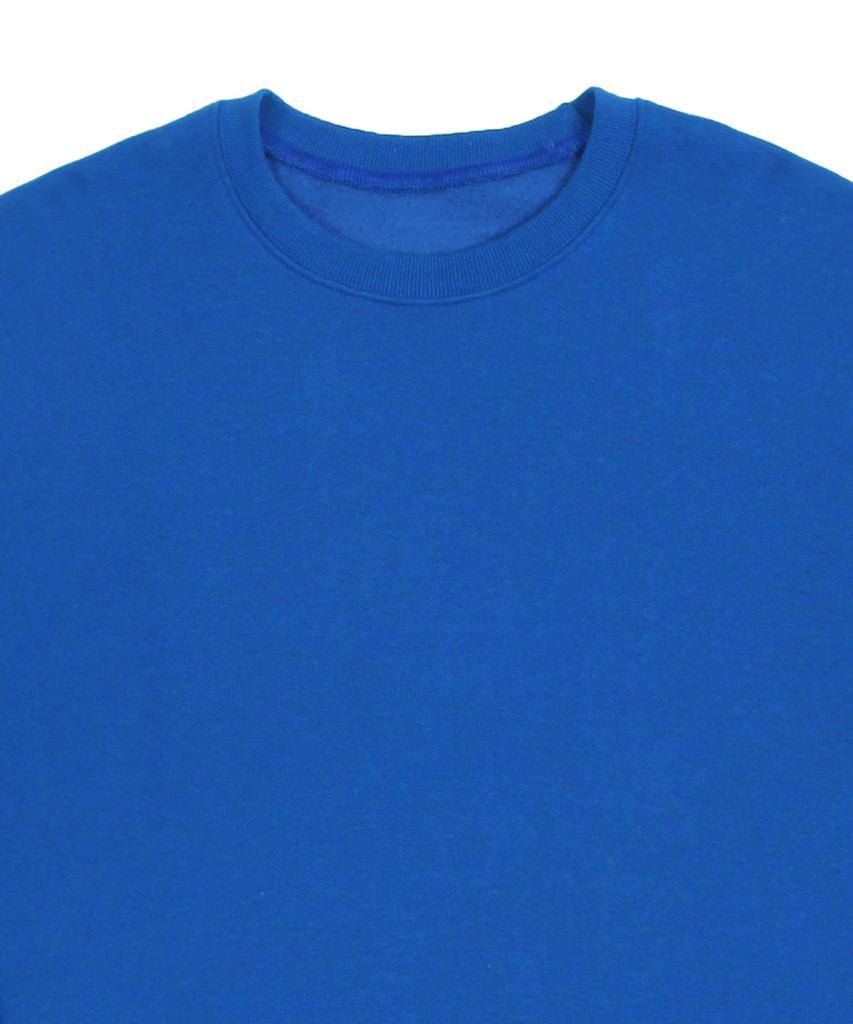 GRAVER [Unisex] Elbow Multiflower Drawing Smile Sweatshirt_Cobalt Blue