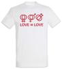 Love Love Men's T-Shirt Mens Womens Tees Top Queer Gay Gay Lesbian Gay LGBTQ Trans