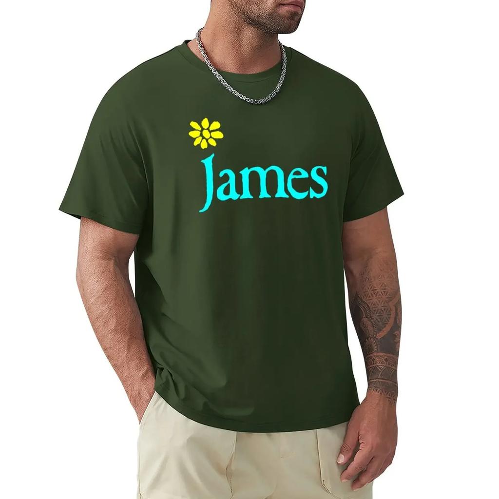 James Band T-shirt street wear anime Unisexs långa t-shirts