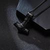 Viking Hammer of Thor for Men,Stainless Steel Norse Pagan Symbol Pendant,Punk Jewelry Gift