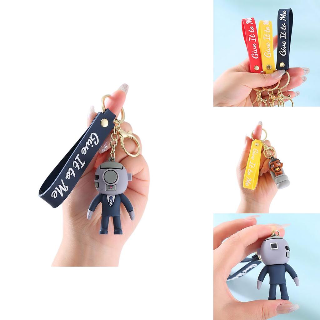 Skibidi Toilet Cartoon Keychain Bag Pendant Pvc Soft Gel Material For Car Souvenirs Wedding/birthday/graduation Gifts