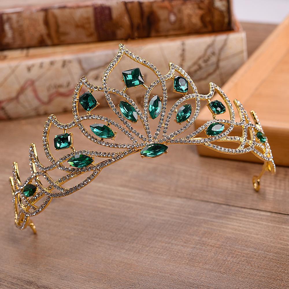 

Новый головной убор Zuangang, простая свадебная корона в европейском стиле со стразами и кристаллами, аксессуары для свадебного платья